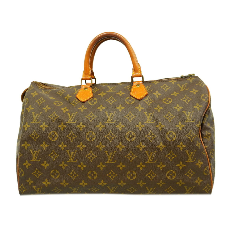 Louis Vuitton Monogram Speedy 40 Handbag M41106 Brown Women's